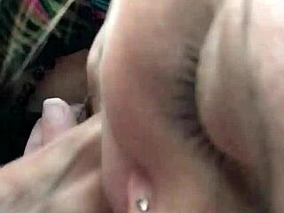 in florida usa a street walker gets in a car for a blowjob and swallows the cum