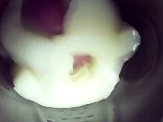 Detailed View Inside Fleshlight With Creampie