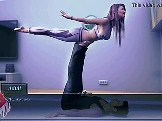 Erotic yoga game with the DeLuca family in 3D