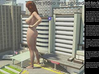 small 18+ girl makes big gesture in apple orchard for 3d cartoon sex