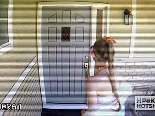 Skinny young babe hooks up online for extreme anal pounding!