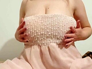 Hey, wanna see me fondle my big breasts in this chic dress? - DepravedMinx
