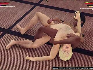 Rien Slams Brittany in Naked 3D Fight!