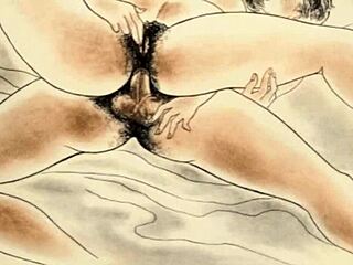 Vintage erotic drawings showcase classic sensual art styles
