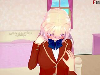 Honami Ichinose Delivers Passionate Blowjob And Footwork In You-Zitsu Fantasy