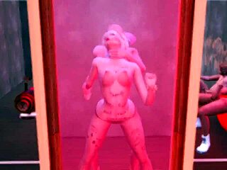 Harley Quinn enslaved for rough anal in hentai parody