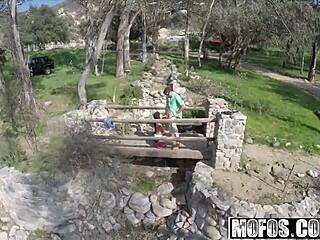 i fucked jaclyn taylor at the fishing hole with handjob and cumshot