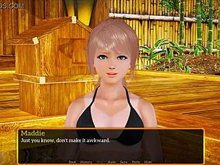 Exploring my new family in an erotic game