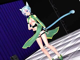 sinon sword art online mmd animation