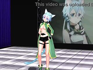 sinon sword art online mmd animation