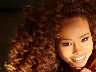 Beauty Ebony Teen Cecila Lion Gets Hardcore Rammed in Lingerie