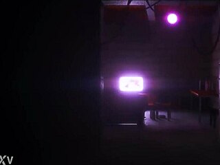 Turning off TV for intense 3D hentai action