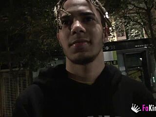 Blonde Vanesa 50 Inserts Plug in Street Before Banging Young Black