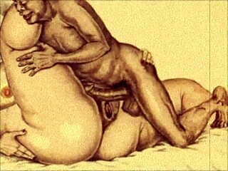 Vintage erotic drawings bring retro fantasies to life today