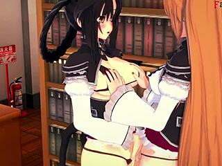 kuroka from hs dxd gets wild in this full 3d hentai fantasy.