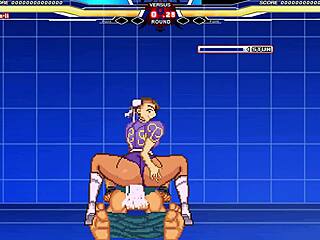 Chun-Li battles Long in hot hentai action 😏