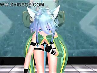 sinon sword art online mmd animation