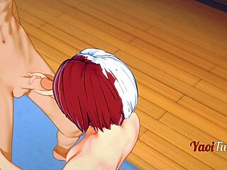 boku no hero yaoi - todoroki shoto, suck off bakugou katsuki now