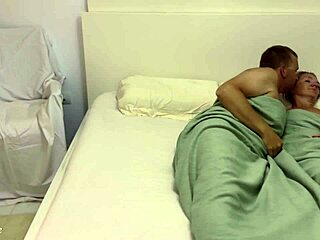 Amateur couple bangs in romantic morning sex as naughty girlfriend watches