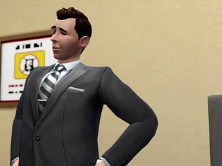 so, in this office parody, the boss just plays porn for everyone at work. wild, right?