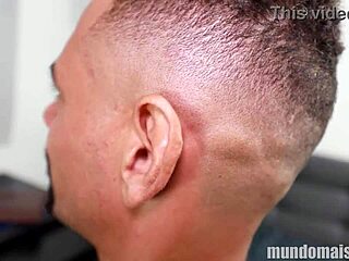 I sucked the hairy guy's monster cock after the interview!