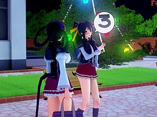 In HS DXD, Akeno prepares a surprise in NTR madness 7. This full hentai movie features see-through fantasy.