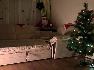 Bad Santa ties up kinky milf stepmoms for Christmas ass riding 😈🎄