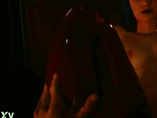 Evelyn Parker feels intense passion in Hammer Club sex scene from Cyberpunk 2077