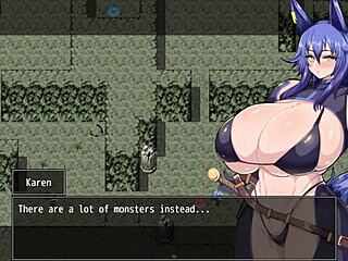 Karen the adventurer got cursed to be horny all the time, part 1