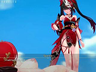 honkai star rail dream space gets wild with robin, firefly, and kafka in 4k anal creampie! 😈