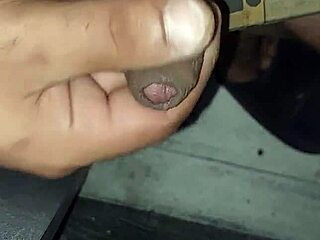 mood for masturbation with cock in hand.