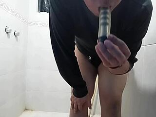 I masturbate in the bathroom with a vibrator pt1