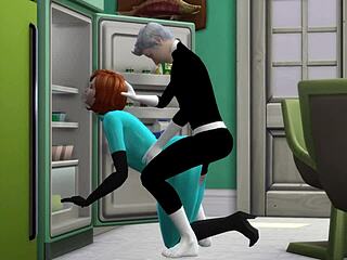 Danny Phantom Bangs His Mom in Sims 4 Action