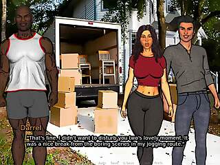 Cheating wife craves massive black cock in 3D porn game