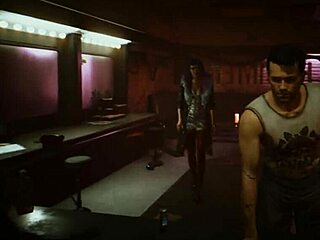 Evelyn Parker feels intense passion in Hammer Club sex scene from Cyberpunk 2077