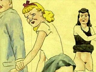 Ever seen such steamy vintage erotic drawings come to life like this?