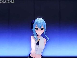 Hey, wanna see MMD R-18 Suisei in Luvoratorrrrry by Kiido strip down?