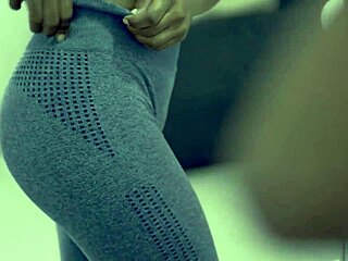 Latina Girlfriend Gives Handjob in Anime Porn Backstage