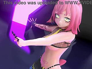 strip tease with clothes ripped while dancing to yoasobi idol music
