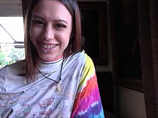 18 Year Old Step Sister Laya Rae SLAMS Monster Cock in POV. Family Therapy with Alex Adams!