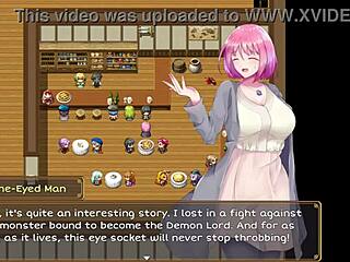 Yo, this creepy client grabs waitress tits in hentai scene part 2!