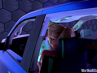 So, we meet again, huh… I’m totally lost in this 3D futanari hentai with blonde shemale action!