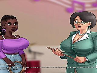 in summertime saga, she chooses a flute and demonstrates oral skills