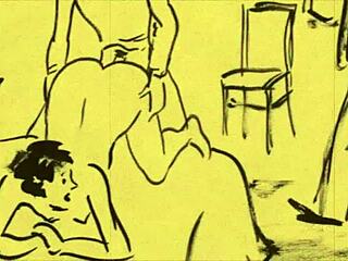 Vintage erotic drawings from classic cartoon archives