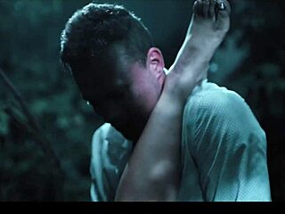 busty chick frozen in time, wanna see three dudes bang her in forest?