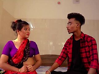 Beautiful Bengali kamwali bhabhi surprises college boy with sudden steamy sex