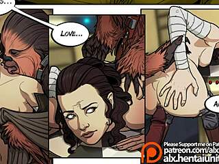 Rey, uh, totally gives in to her Wookie master in wild bondage, ya know?