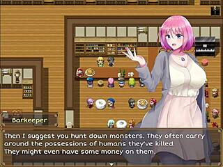 Yo, this creepy client grabs waitress tits in hentai scene part 2!