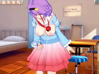 3D Anime Satori Komiji Boobs Grabbed in Wild Hentai