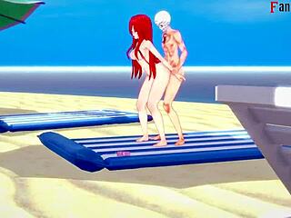 Parasoul in bikini gets wild in Skullgirls fantasy scene